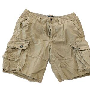 AE American Eagle Mens Classic Cargo Shorts Bottoms Khaki
